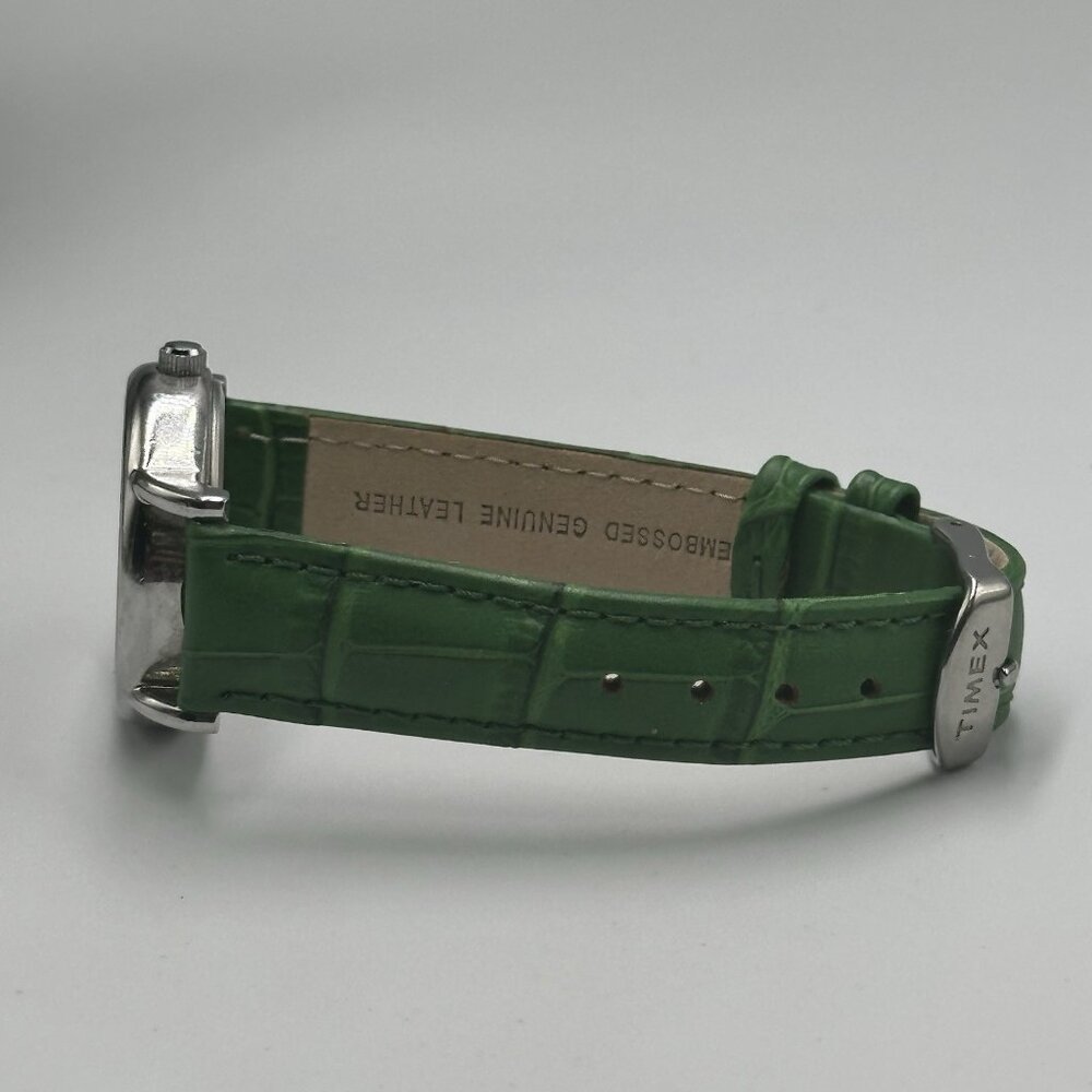 Timex Watch Women Silver Tone Black Dial Multicolored Numberals New Battery - Picture 8 of 12